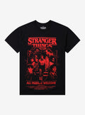 Stranger Things All Friends Welcome Poster T-Shirt | Trending Graphic Tee For Fans