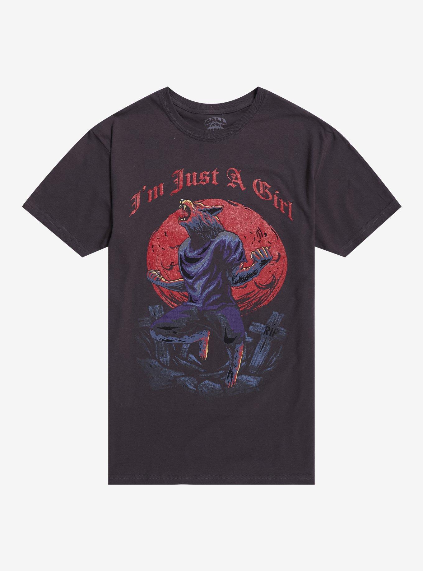 Just A Girl Howling Wolf By Call Your Mother T-Shirt | Trending Graphic Tee For Fans