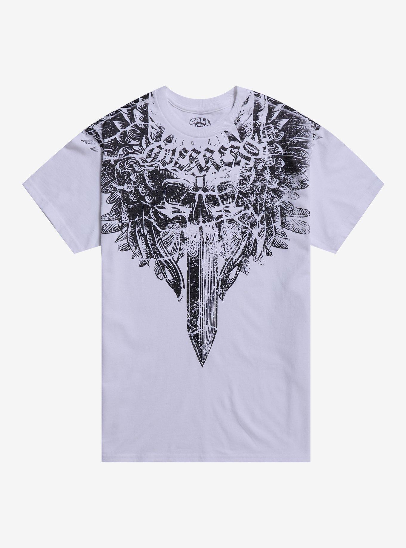 Winged Skull & Sword By Call Your Mother T-Shirt | Trending Graphic Tee For Fans