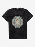 Mofusand Hot Fresh Coffee Around The Clock Mineral Wash T-Shirt | Trending Graphic Tee For Fans