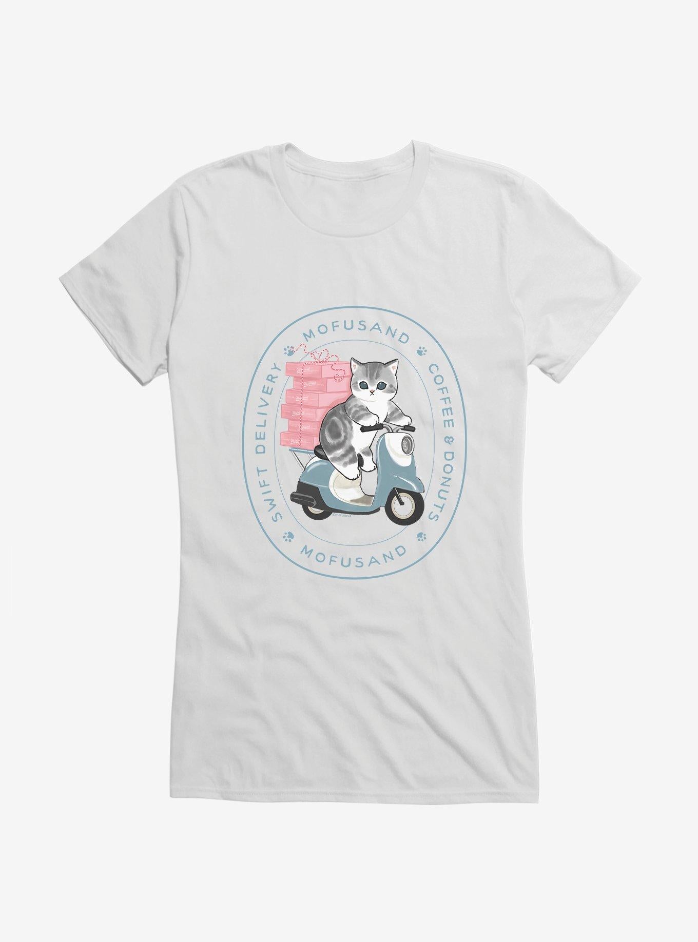 Mofusand Coffee & Donuts Swift Delivery Girls T-Shirt | Trending Graphic Tee For Fans