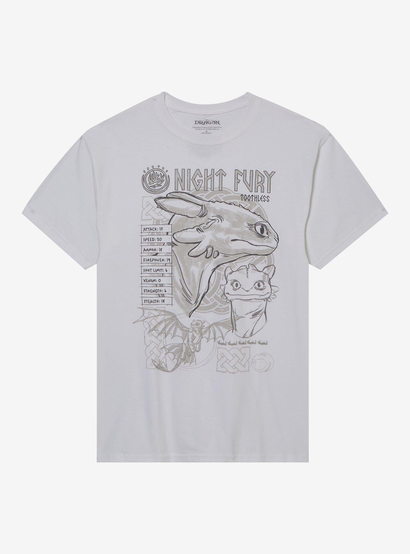 How To Train Your Dragon Toothless Sketch T-Shirt | Trending Graphic Tee For Fans
