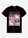 Hello Kitty & Kuromi Portrait Grid T-Shirt | Trending Graphic Tee For Fans