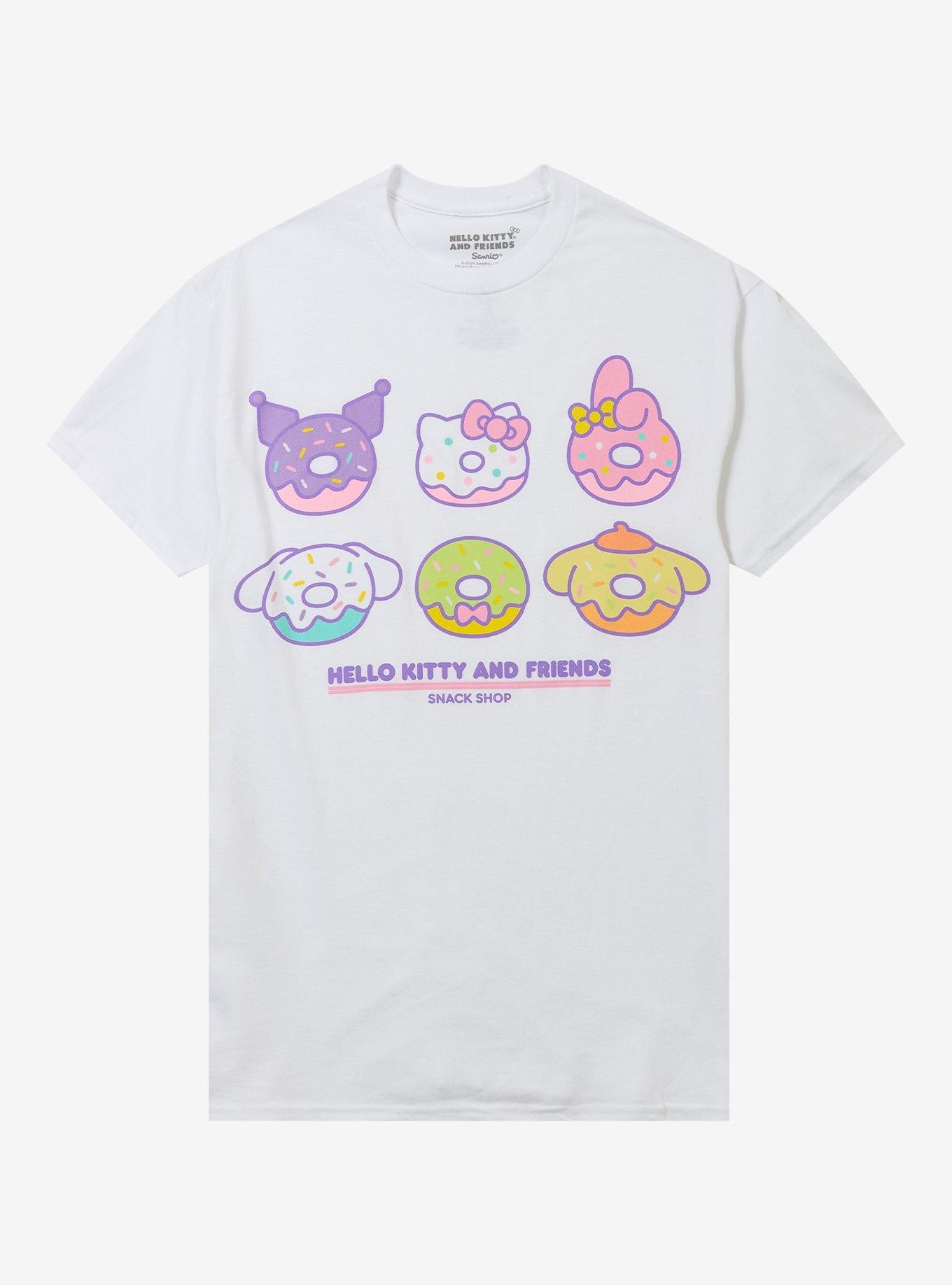 Hello Kitty And Friends Donut Snack Shop T-Shirt | Trending Graphic Tee For Fans