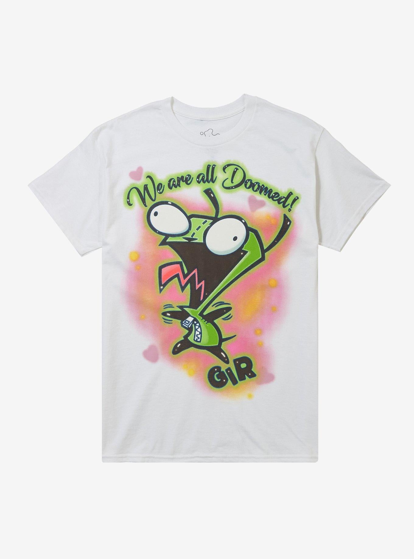 Invader Zim GIR We Are All Doomed T-Shirt | Trending Graphic Tee For Fans
