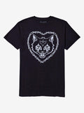 Cat Barbed Wire Heart Tattoo T-Shirt | Trending Graphic Tee For Fans