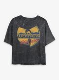 Wu-Tang Clan New York Girls Mineral Wash Crop T-Shirt | Trending Graphic Tee For Fans