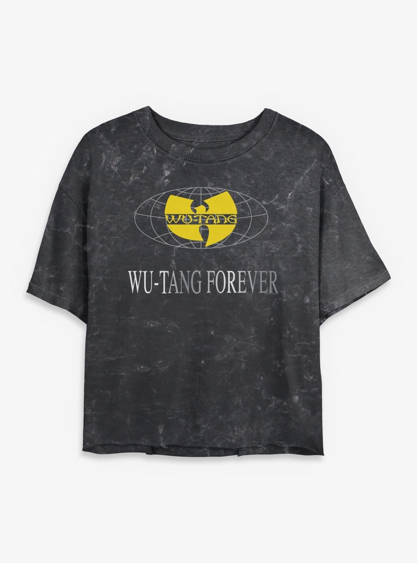 Wu-Tang Clan Wu-Tang Forever Girls Mineral Wash Crop T-Shirt | Trending Graphic Tee For Fans