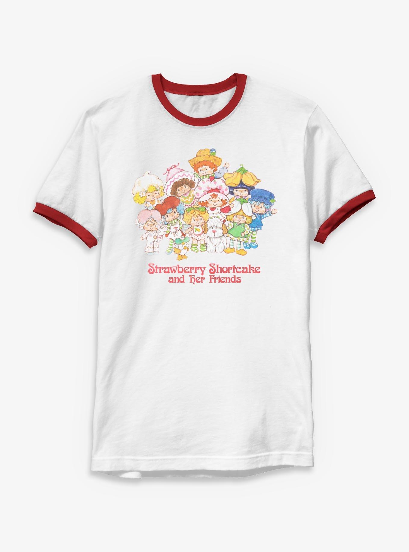 Strawberry Shortcake Strawberry And Her Friends Ringer T-Shirt | Trending Graphic Tee For Fans
