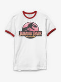 Jurassic Park Logo Ringer T-Shirt | Trending Graphic Tee For Fans