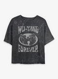 Wu-Tang Clan Forever Global Girls Mineral Wash Crop T-Shirt | Trending Graphic Tee For Fans