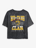 Wu-Tang Clan New York Basketball 1993 Girls Mineral Wash Crop T-Shirt | Trending Graphic Tee For Fans
