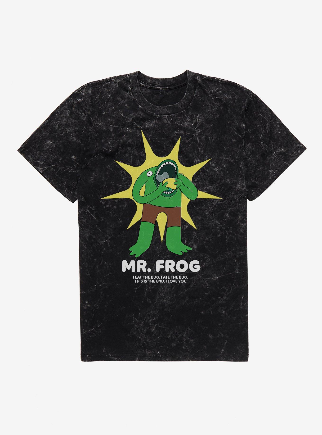 Smiling Friends Mr. Frog Mineral Wash T-Shirt | Trending Graphic Tee For Fans
