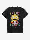 Smiling Friends Hugs All Around Mineral Wash T-Shirt | Trending Graphic Tee For Fans