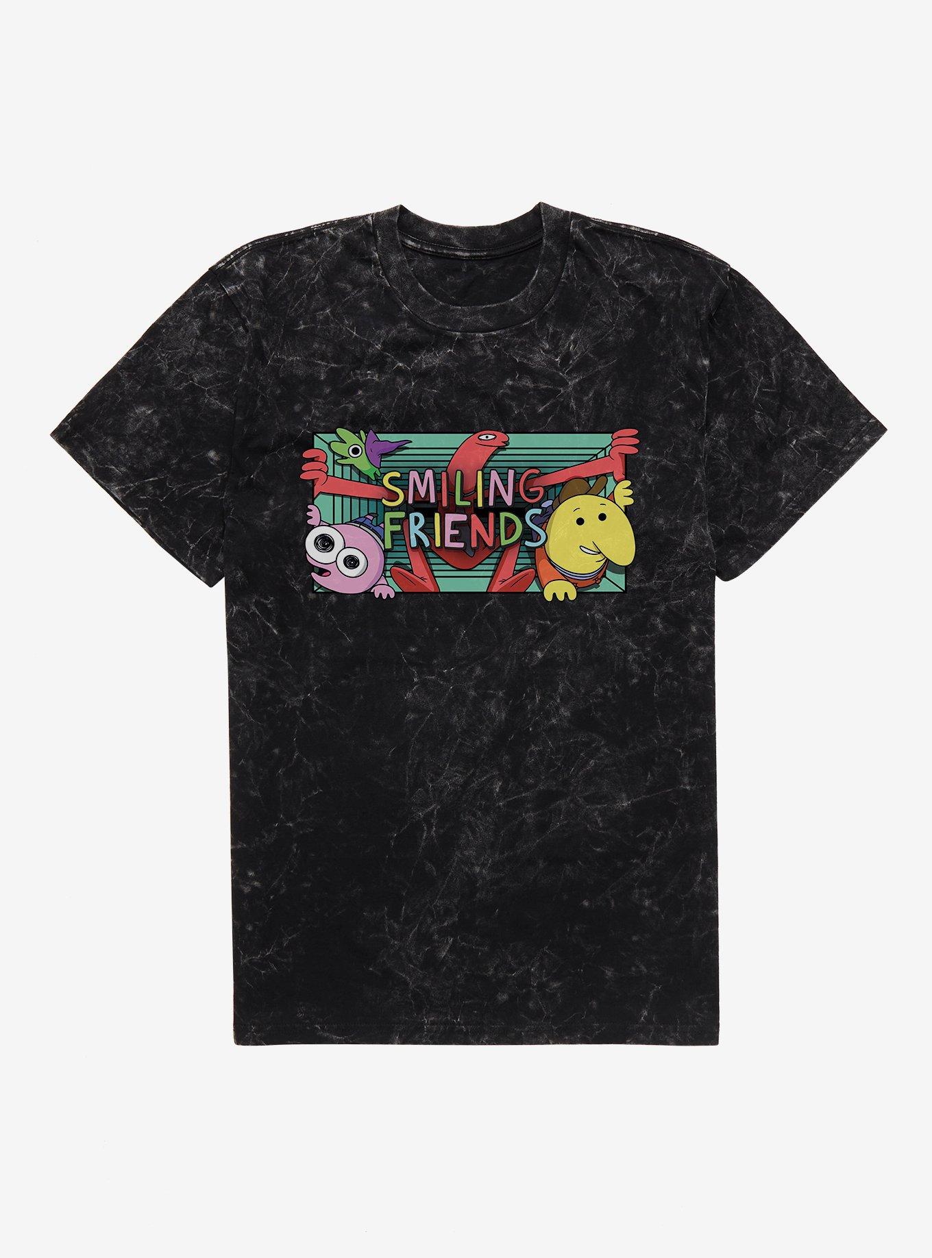 Smiling Friends Hallway Mineral Wash T-Shirt | Trending Graphic Tee For Fans