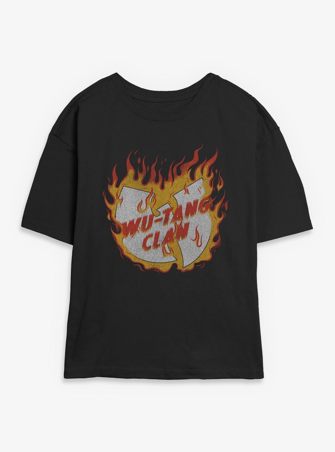 Wu-Tang Clan Fire Logo Girls Skimmer T-Shirt | Trending Graphic Tee For Fans