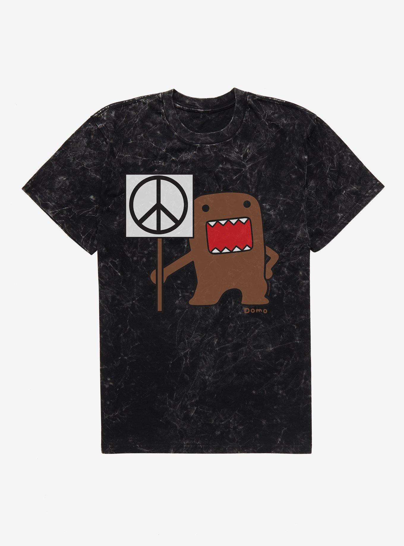Domo For Peace Mineral Wash T-Shirt | Trending Graphic Tee For Fans