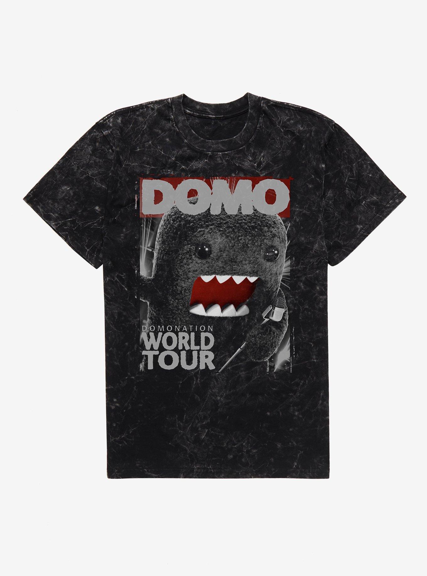 Domo Domination World Tour Mineral Wash T-Shirt | Trending Graphic Tee For Fans