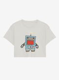 Domo Bot Girls Crop T-Shirt | Trending Graphic Tee For Fans