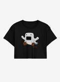 Domo Ghosty Girls Crop T-Shirt | Trending Graphic Tee For Fans