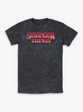 Stranger Things Retro Logo Mineral Wash T-Shirt | Trending Graphic Tee For Fans