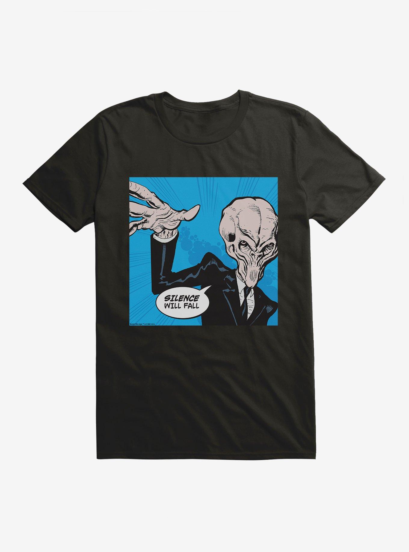 Doctor Who Silence Will Fall Pop Art T-Shirt | Trending Graphic Tee For Fans