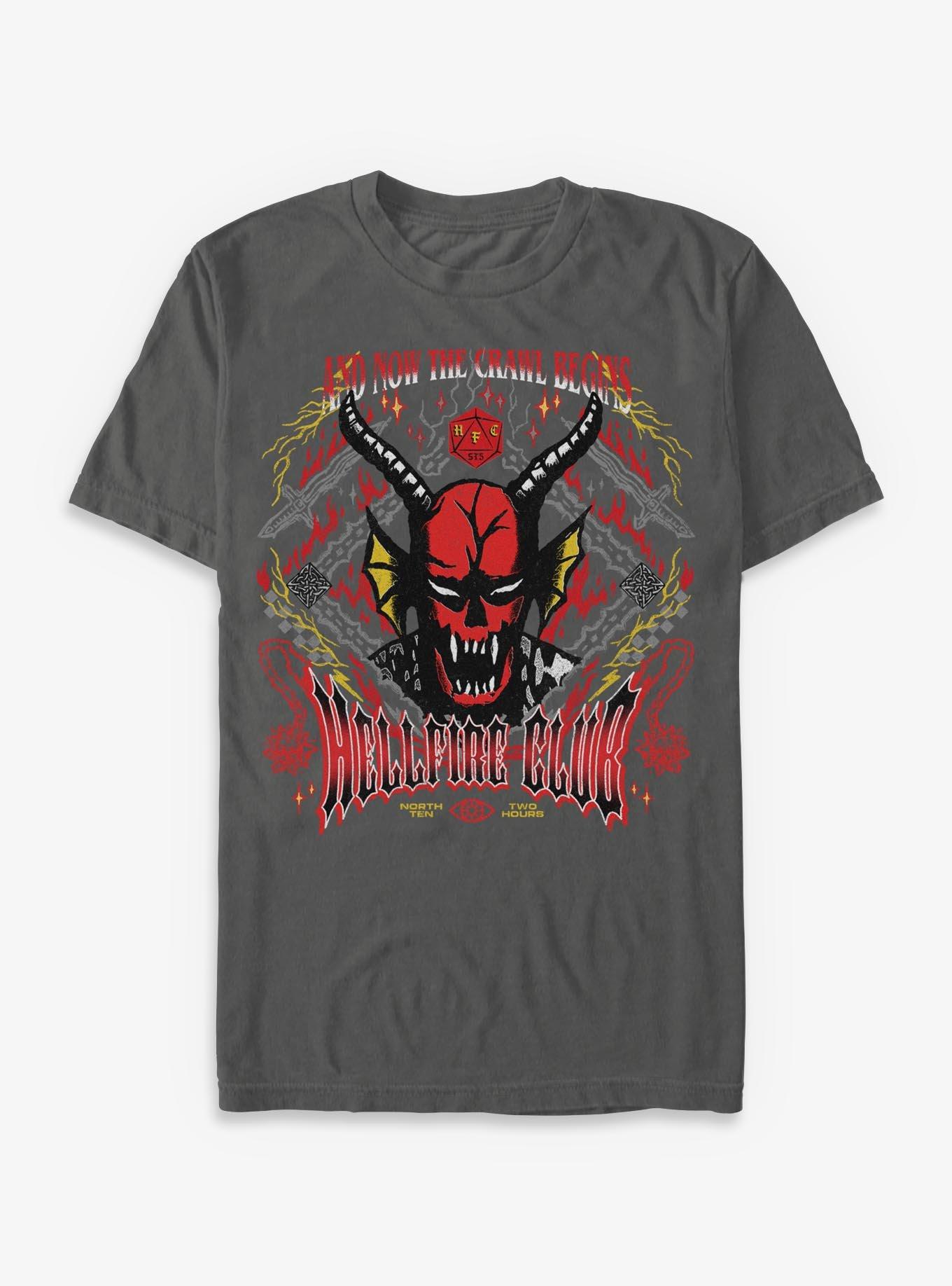 Stranger Things Now The Crawl Begins Garment Dye ?Hot Topic Exclusive T-Shirt | Trending Graphic Tee For Fans