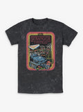 Stranger Things Retro Collage Mineral Wash T-Shirt | Trending Graphic Tee For Fans