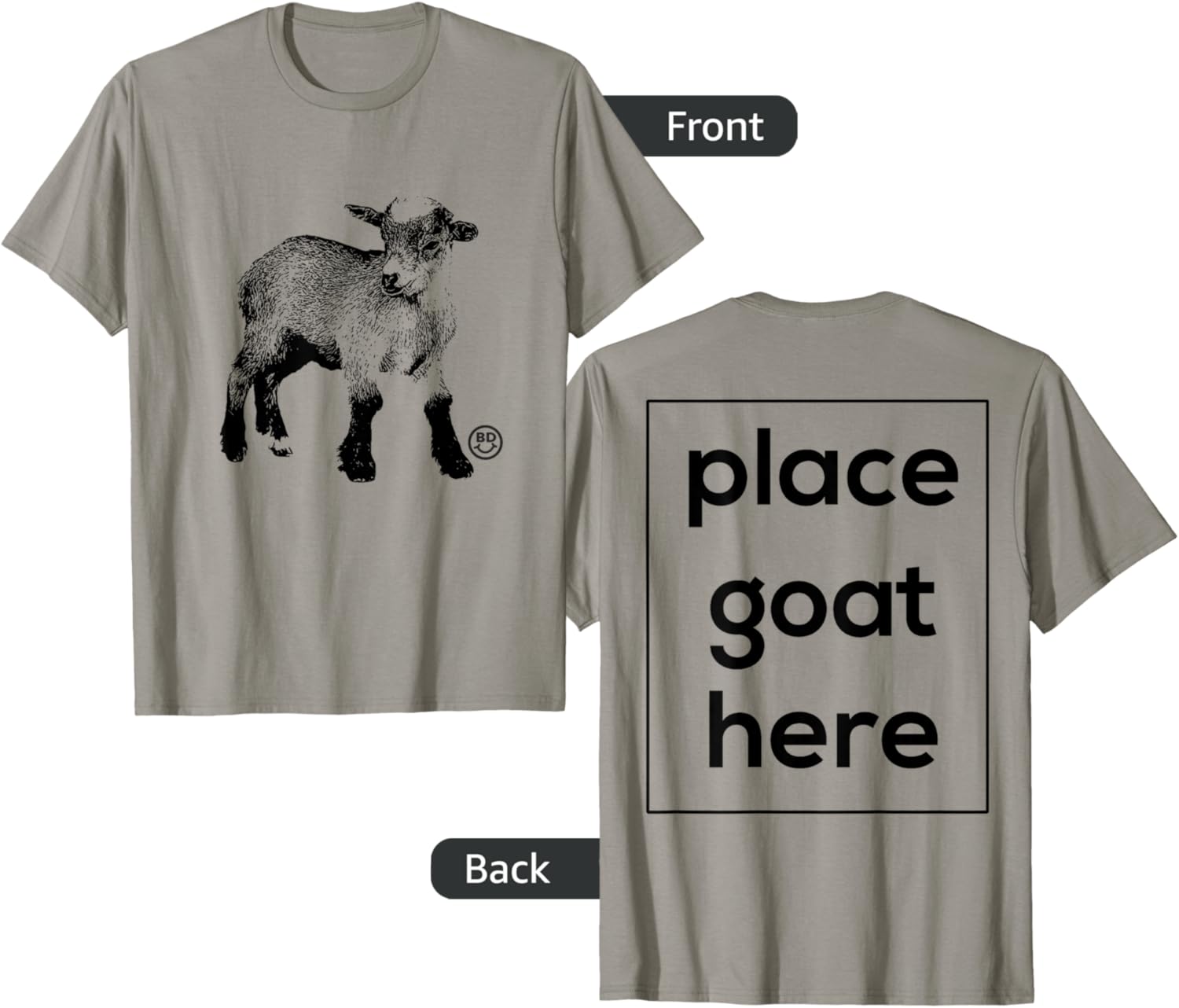 GOAT YOGA T-Shirt Place Goat Here T-Shirt | US Viral Pick | Aesthetic Casual Look