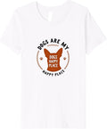 Dogs are My Happy Place Pet Lover Quote Premium Apparel | Premium Quality | Perfect Gift Choice
