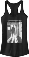 Fifth Sun 2 Faded Image Halloween Ii Pose Women's Racerback Tank Top Tank Top | Viral Streetwear Style