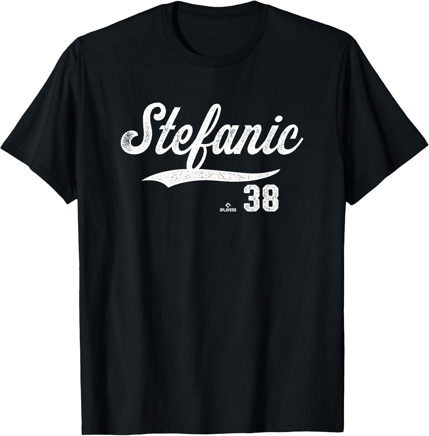 Distressed Swoosh Michael Stefanic Los Angeles Baseball Apparel | US Best Seller