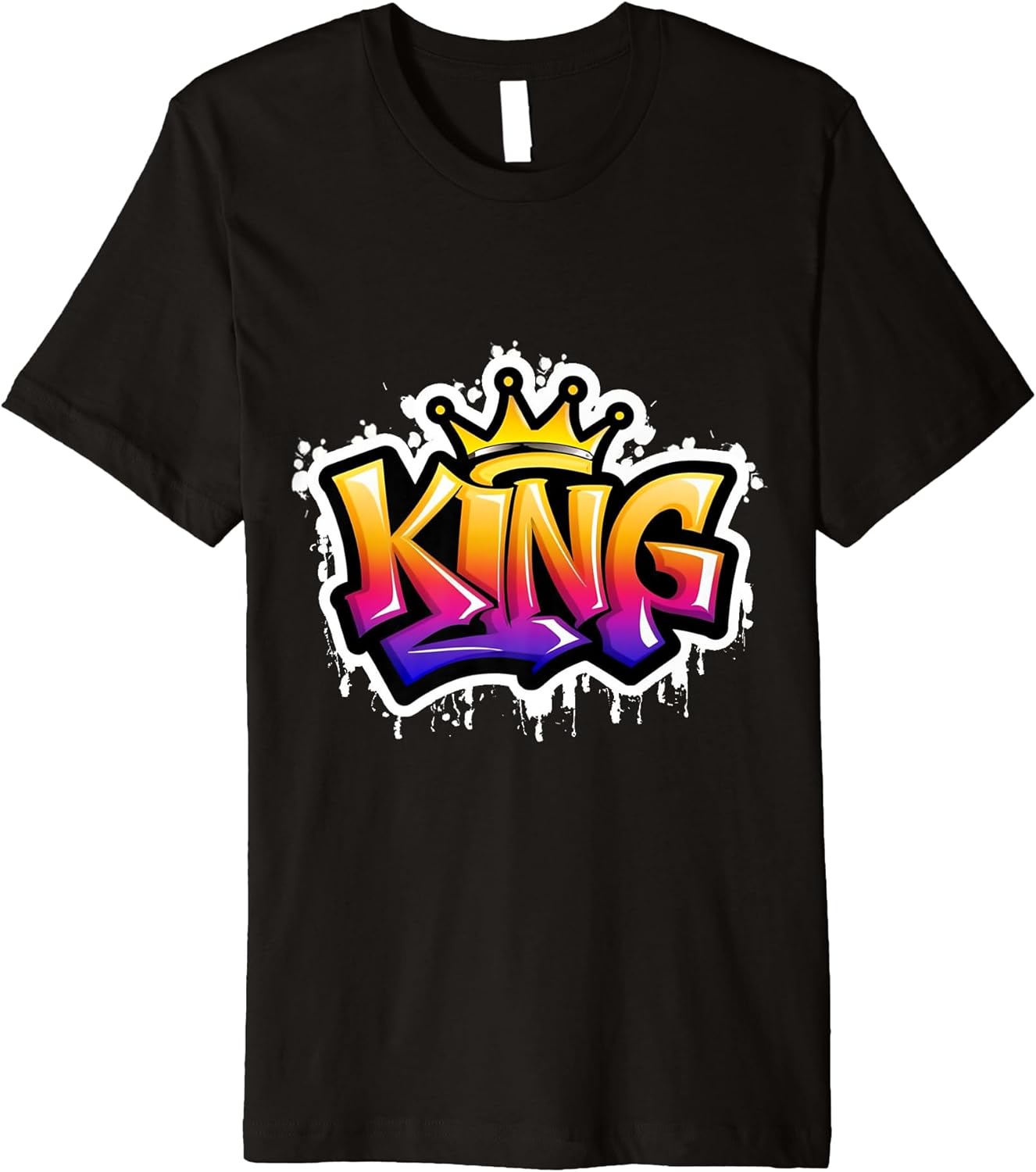 King Graffiti Street Wall Art for Graffiti Makers Premium T-Shirt T-Shirt | High Search Volume | Aesthetic Fit