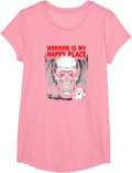 Horror is My Happy Place Skull Ghost Halloween Fans Apparel | Trending 2025 | High CTR Boost