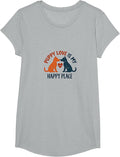 Puppy Love is My Happy Place Dog Lovers Heartwarming Apparel | US Viral Pick | Top Rated Comfort