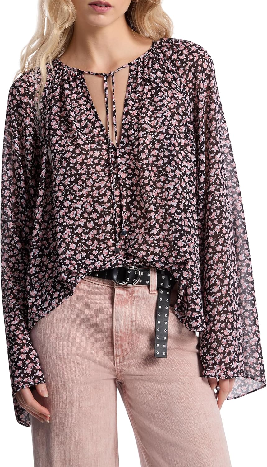 Michael Kors Women's Floral V-Neck Top Apparel | US Best Seller