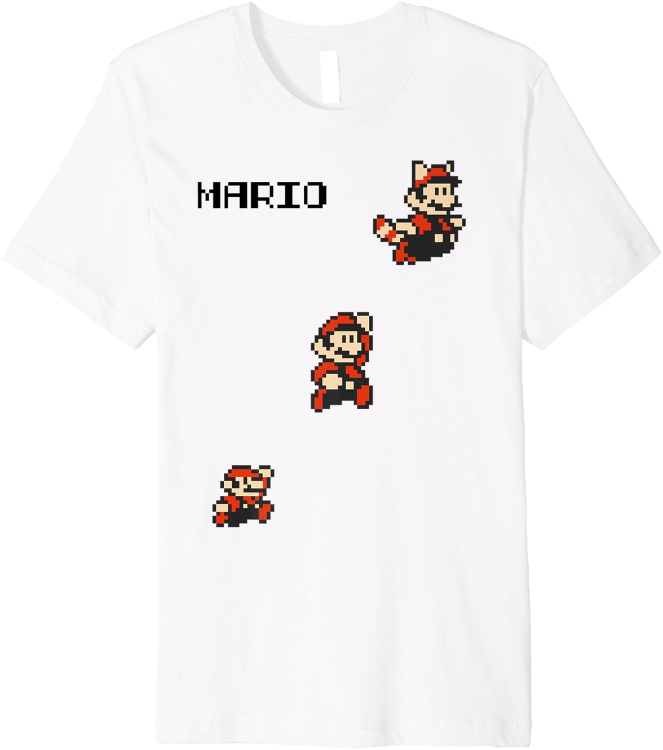 Super Mario Maker 8-Bit Pixel Tanooki Mario Evolution Premium Apparel | Premium Quality | Perfect Gift Idea
