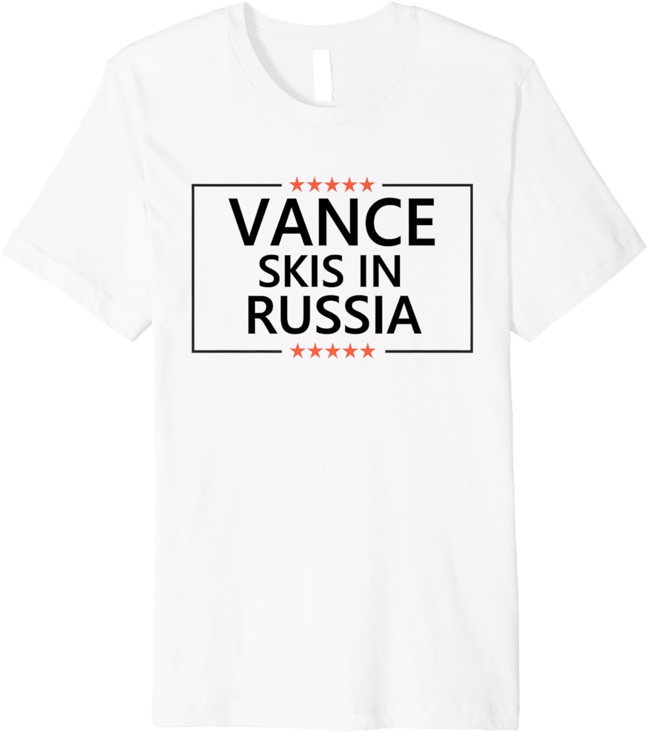 Vance Skis in Russia Skiing Anti JD Vance Jeans Protest Premium Apparel | Premium Quality
