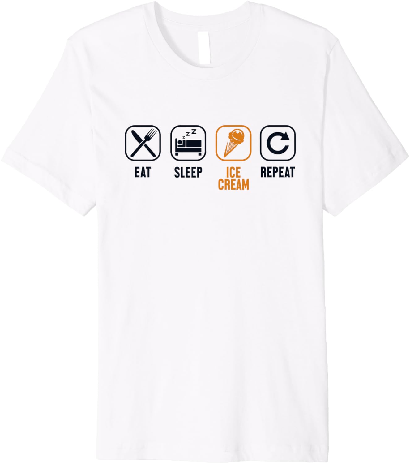 Eat Sleep Ice Cream Repeat Maker Gelato Lover Ice Cream Premium Apparel | Premium Quality | Must-Have Style
