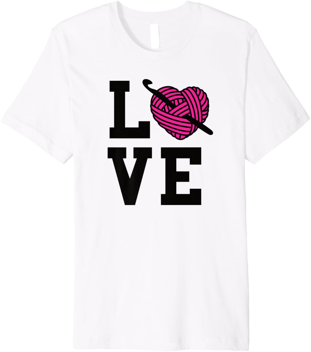 I Love Crochet Heart Yarn Knitting Crochet Hook Premium Yarn Supply | Trending 2025 | Customer Favorite