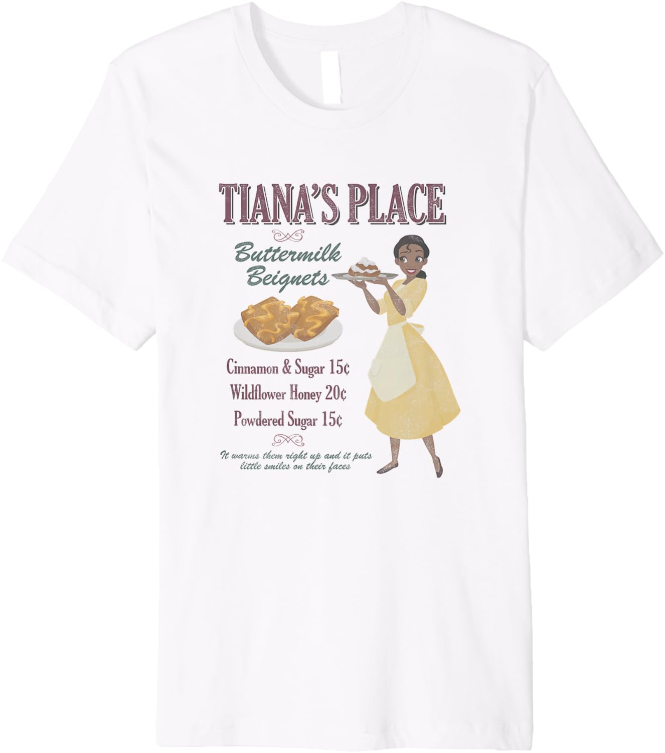 Disney The Princess And The Frog Tiana's Place Advertisement Premium Apparel | Google Shopping Optimized | Daily Wear Essential