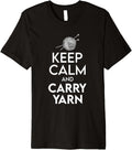 Crochet Keep Calm And Carry Yarn Crocheting Premium Yarn Supply | Viral US Pick | Perfect for Crafters