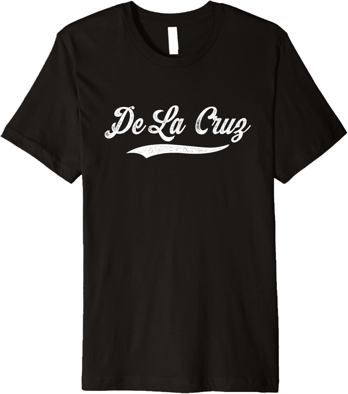Distressed Script Michael De La Cruz Prospect Baseball Fan Premium Apparel | Viral Streetwear Style