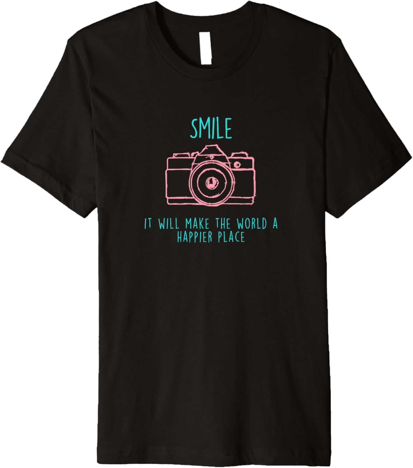 Smile It Will Make the World a Happier Place Premium Apparel | US Viral Pick | Aesthetic Casual Look