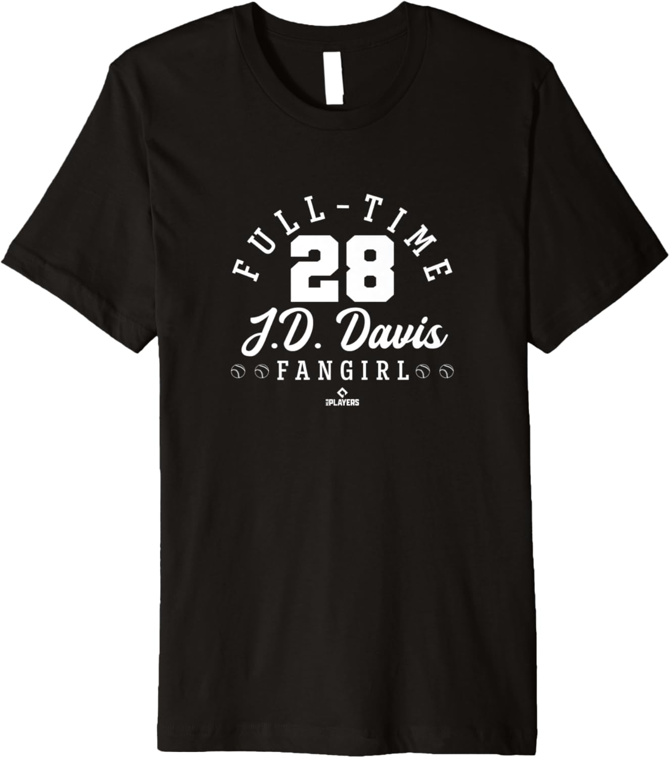 Full-Time JD Davis Fangirl MLBPA New York Baseball Player Premium Apparel | Aesthetic Design