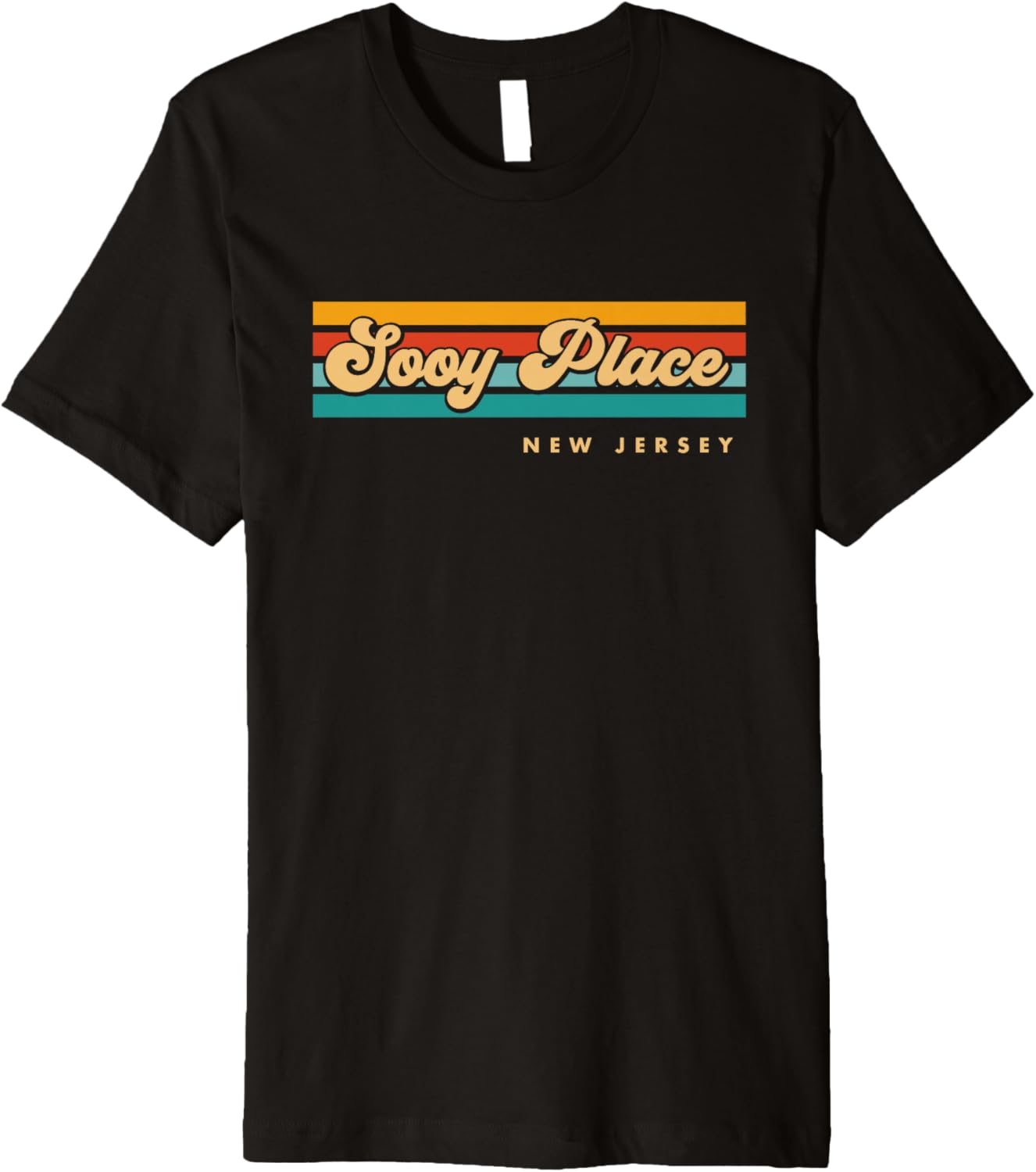 Vintage Sunset Stripes Sooy Place, New Jersey Premium Apparel | Bestseller Style | High CTR Boost