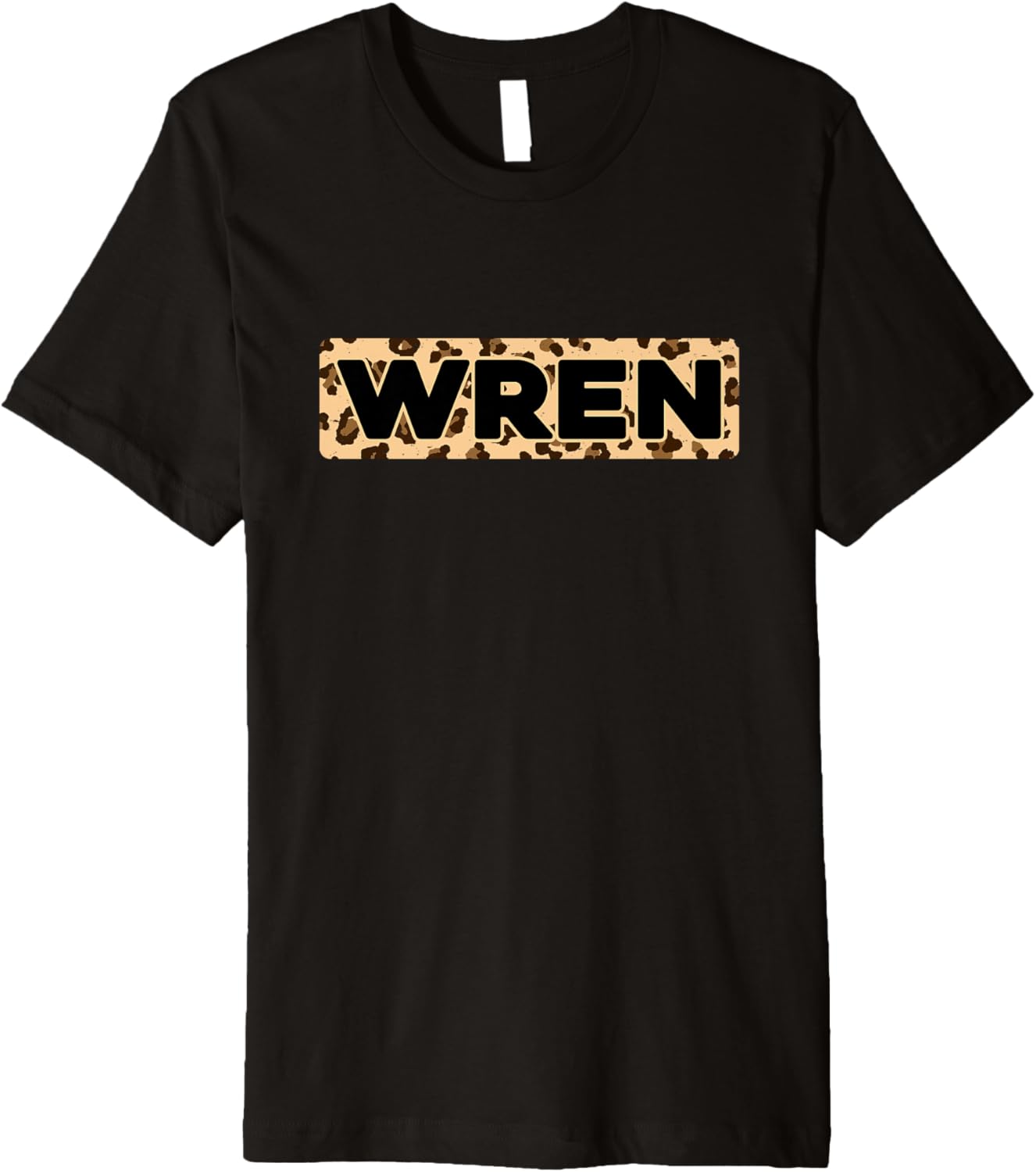 Funny Wren Leopard Print Personalized Name Wren Premium Apparel Premium Print Gift Ready