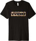 Funny Vivienne Leopard Print Personalized Name Vivienne Premium Apparel Comfort Fit Everyday Wear