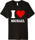 Red Heart I Love Michael Premium Apparel | Premium Quality