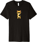 Funny Cheetah Wearing Sunglasses Playing Electric Guitar Premium Apparel Viral TikTok Find Fan Favorite
